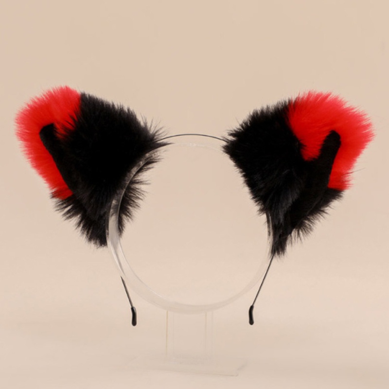 Băng Đô Tai Mèo Giả Lông Màu Sắc Gradient