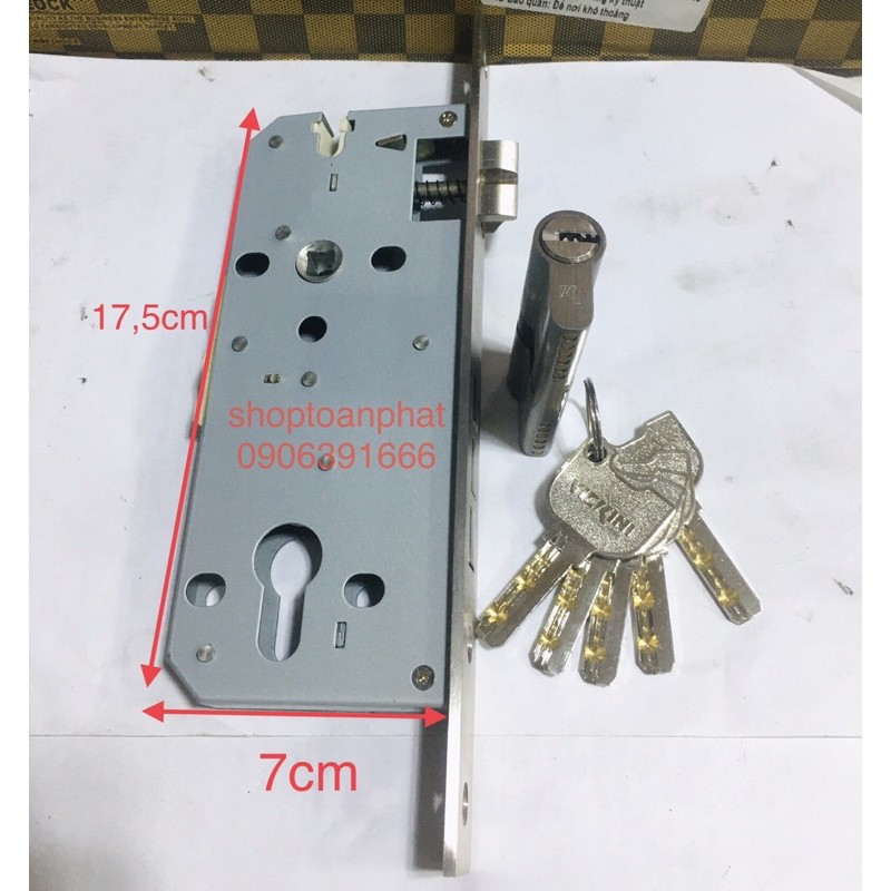 Khoá tay gạt Vickini | cửa gỗ, cửa sắt 7phân ms:35946.001