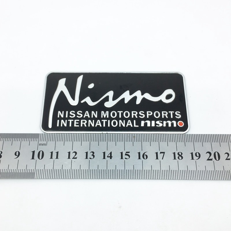 FTDF 3D Car Styling per di Alluminio Nismo Emblema Adesivi Per Nissan Nismo Tiida Teana Skyline Juke X-Trail Almera qashqai