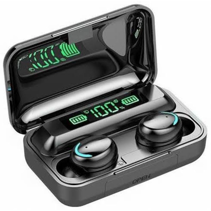 Tai nghe Bluetooth không dây AMOI F9 PRO, Bluetooth 5.0 kiêm sạc dự phòng cho điện thoại