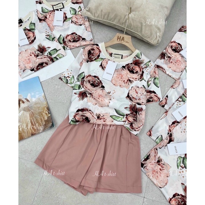 Bộ cộc lụa - set áo lụa kèm quần sooc hàng hot hè, bộ lụa phong cách nữ tính