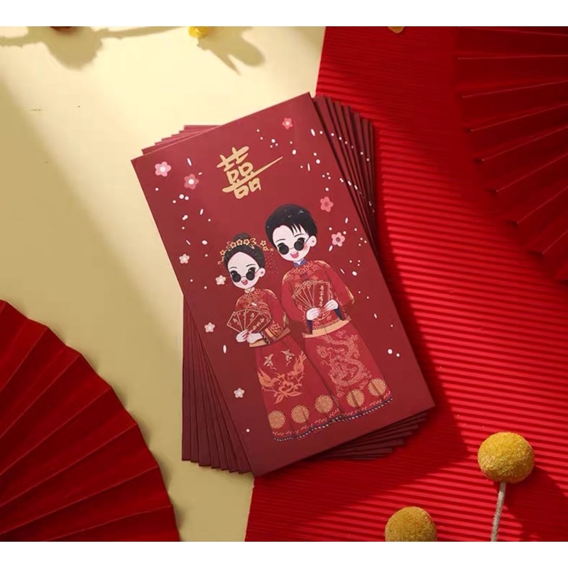 BAO LÌ XÌ CƯỚI HOẠ TIẾT DỄ THƯƠNG NHIỀU MẪU LỰA CHỌN