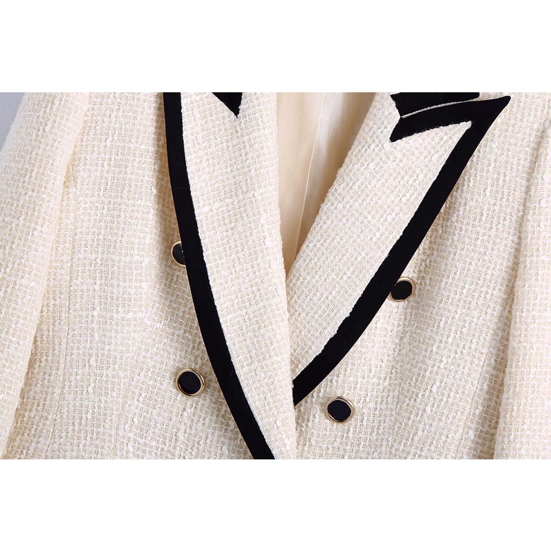 ÁO BLAZER DẠ DÁNG ZR MÀU TRẮNG | BigBuy360 - bigbuy360.vn