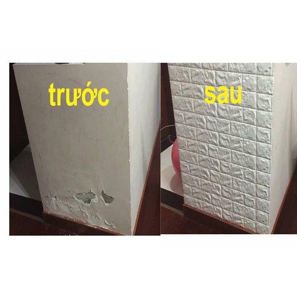 xốp dán tường 3d vân gạch kích thước 70*77cm | BigBuy360 - bigbuy360.vn