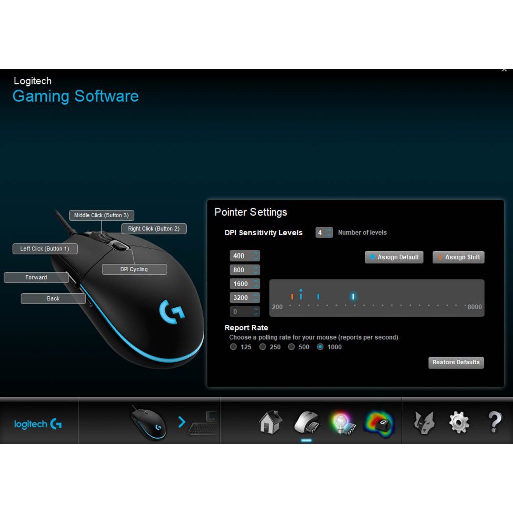 Chuột Game Logitech G102 Prodigy RGB LED  - New - Chính Hãng - BH 24 Tháng