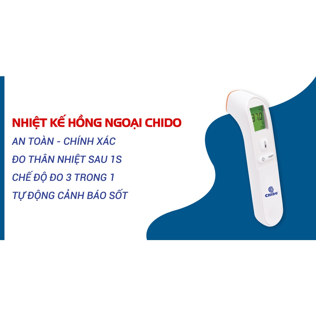 Nhiệt kế điện tử hồng ngoại cảm ứng đo trán đa năng