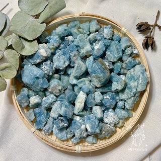 Đá thô Aquamarine màu xanh sưu tầm, đá reiki, thiền định, thanh tẩy