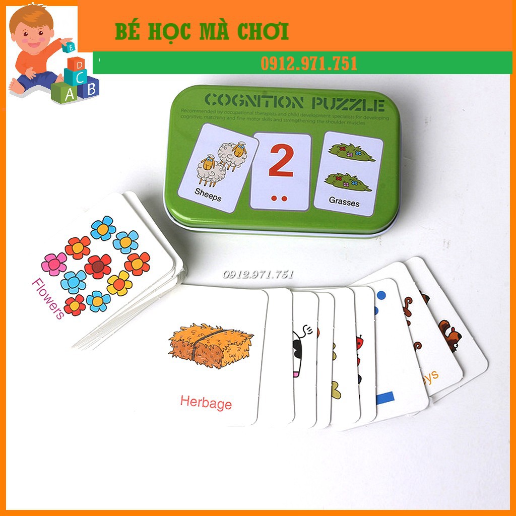 Ghép hình 2 mảnh hộp sắt