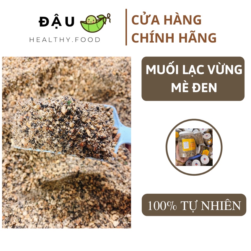 Muối lạc vừng mè đen 💥 HÀNG LOẠI 1 💥 Hộp 500gr muối lạc vừng mè đen hương vị thơm ngon, loại nhà làm