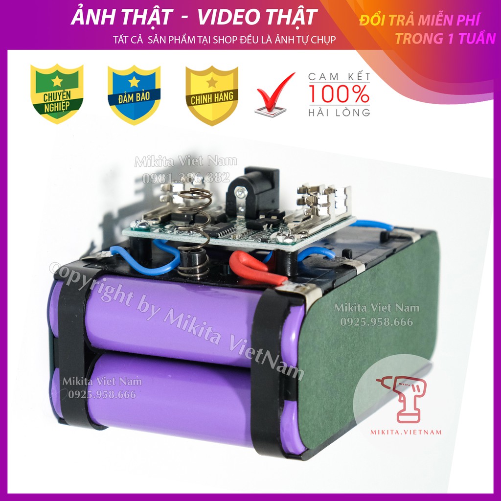 Pin 10 cell Dùng Cho Máy siết bulong, Máy Khoan Pin 199V