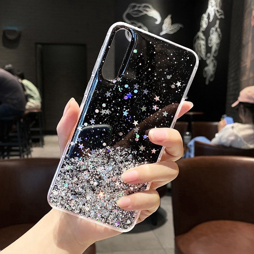 Ốp Lưng Samsung Galaxy A51 A71 A70 S20 Plus Ultra A50s A30s A30 A20 Phone Case Glitter Bling Shine Star Glitter Bling Sequins Clear Soft Transparent Shockproof Anti-fall Protective Back Cover