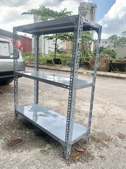 Kệ sắt v lỗ 3 tầng dài 120 rộng 30 cao 100
