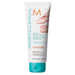 Mặt Nạ Dưỡng Bổ Sung Hạt Màu Moroccanoil Color Depositing Mask 200ml Rose Gold (màu vàng hồng)