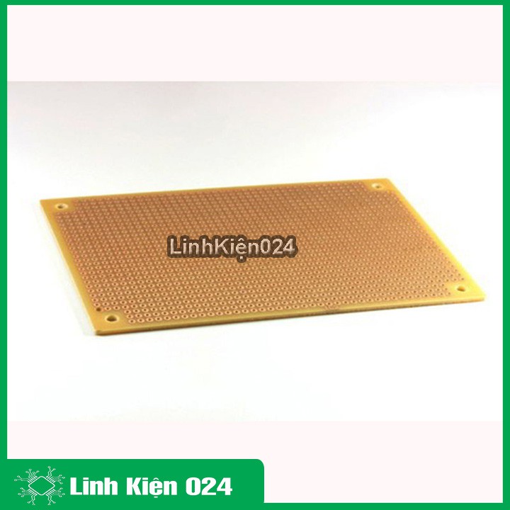 Phíp Đồng Lỗ - Bảng Mạch Đục Lỗ Sẵn PCB Nâu - Kích Thước 18x30cm
