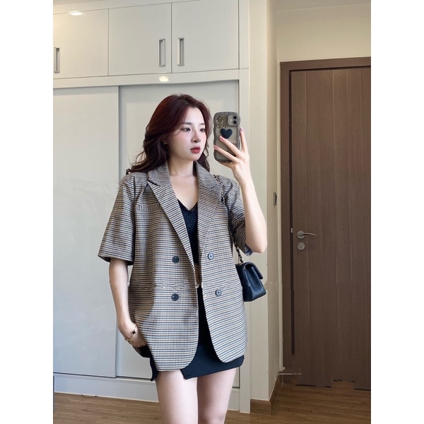 Áo blazer cộc tay