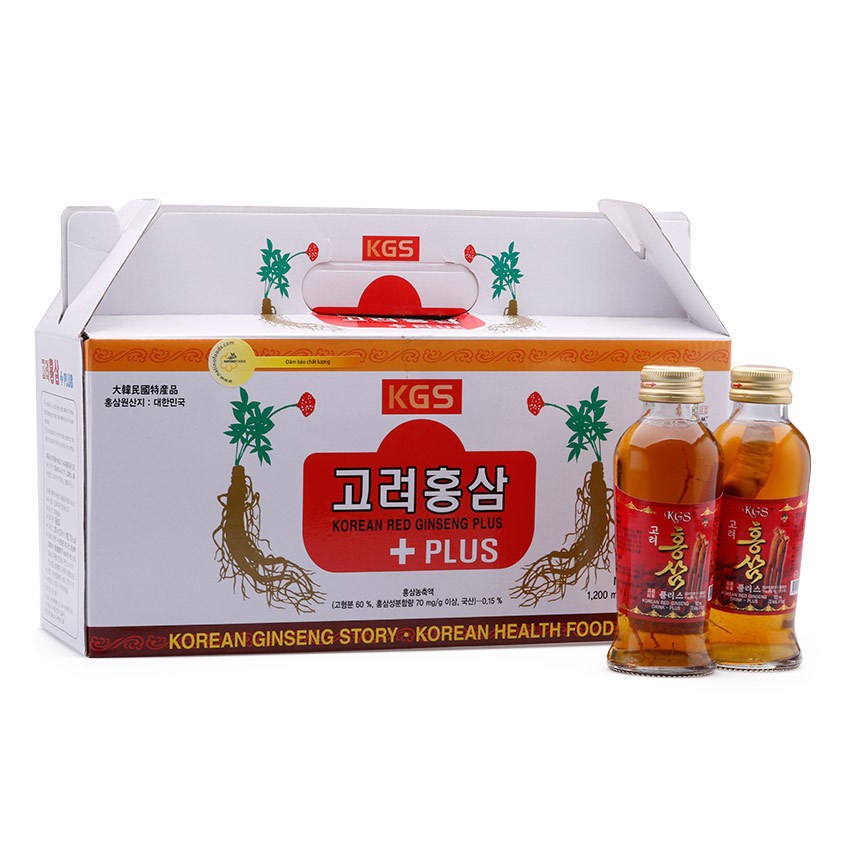 Nước Hồng Sâm Có Củ KGS (10Chai x120ml)