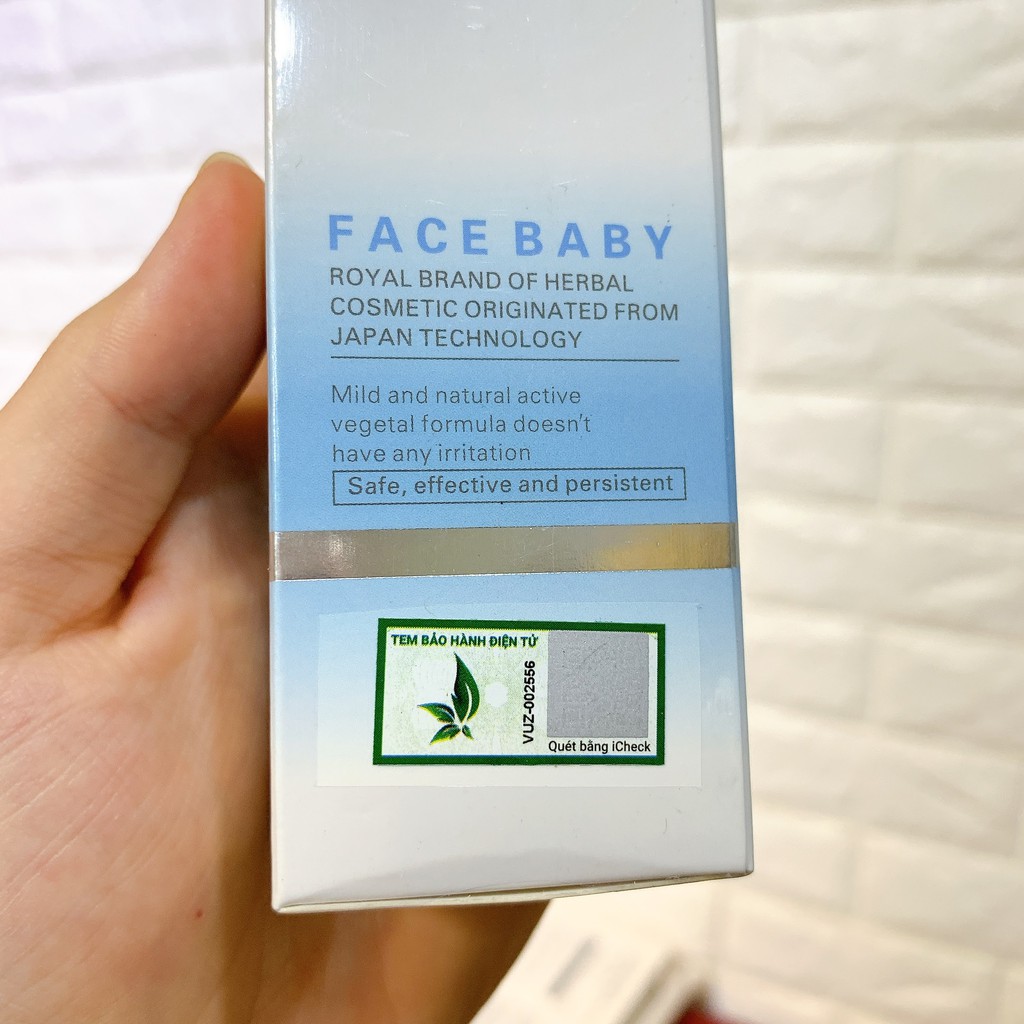 KEM và SERUM TÁI SINH PHỤC HỒI TRẮNG DA LOẠI NÁM FACE BABY XANH