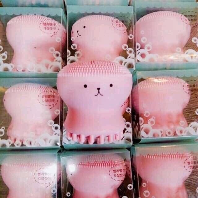 Rửa mặt silicon hinhh bạch tuộc siêu tạo bọt