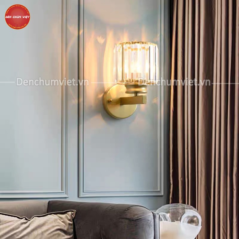 Đèn vách pha lê decor hiện đại (Tặng kèm bóng)