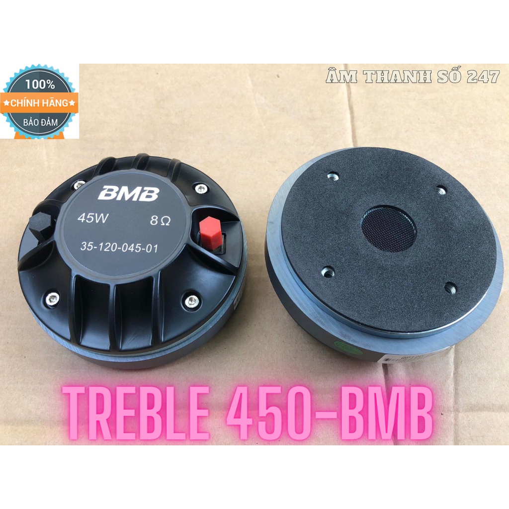 Treble 450 nắp nhôm từ 120 côn 45 + tặng tụ 2,2uf / giá 1 chiếc