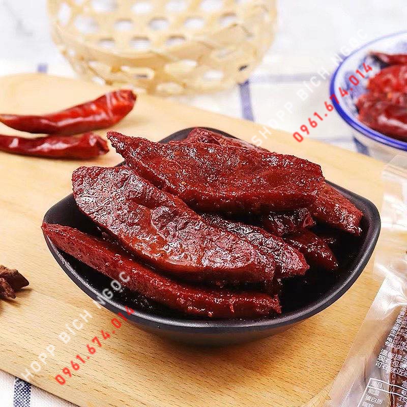 Bò ướt cay Tứ Xuyên, vị thơm ngon đặc biệt, rất ngon dành cho ăn vặt ăn nhậu - Hộp 30 gói