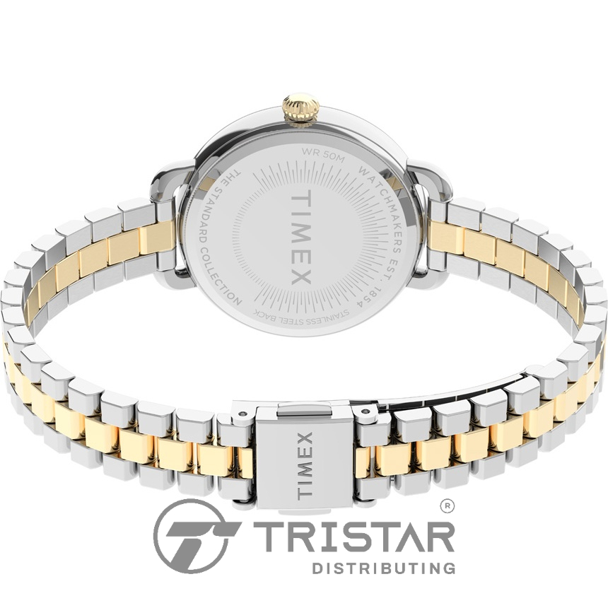 Đồng hồ Nữ Timex Standard Demi 30mm TW2U60200 Dây Kim Loại - Chính Hãng