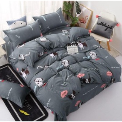 Ga trải giường Mẫu Chó ghi,đủ kích thước 1m,1m2,1m4,1m5,1m6,1m8 | BigBuy360 - bigbuy360.vn