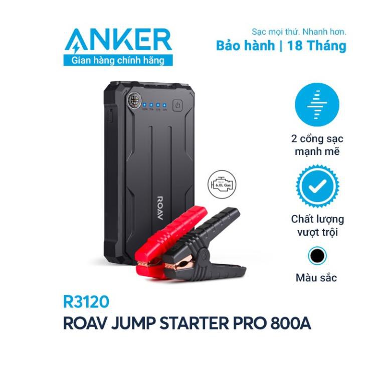 Bộ Pin sạc dự phòng kiêm kích bình ô tô ROAV Jump Starter Pro