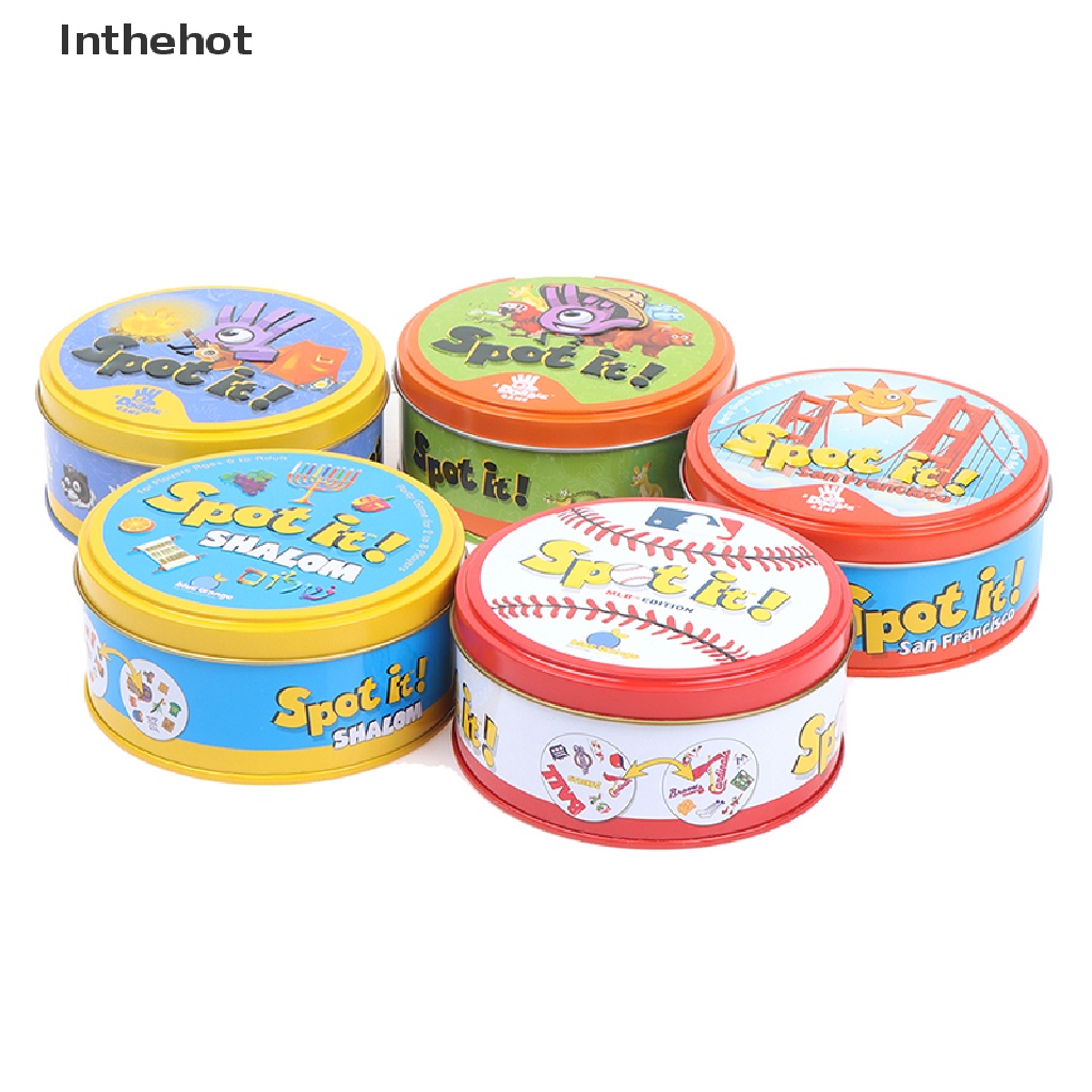 Set 55 Thẻ Chơi Game Spot It Vui Nhộn