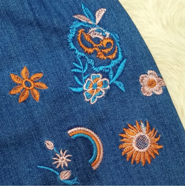 Váy chống nắng jean thêu