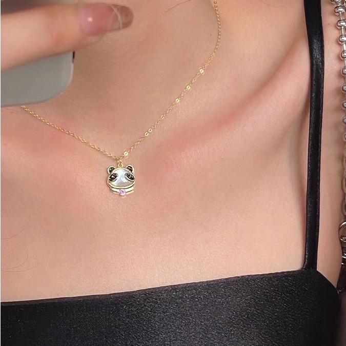 Dây chuyền bạc 925 mặt hình gấu trúc xinh xắn dáng yêu Bemery Accessoríes