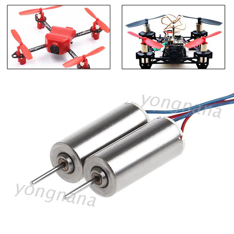 Set 2 Mô Tơ Không Lõi Dc 3.7v 50000rpm 716 Cho Đồ Chơi Điều Khiển Từ Xa