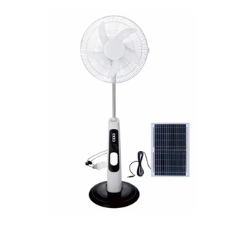 [TẶNGTẤM NLMT 40W] Quạt năng lượng mặt trời KINSLAND  tích điện tích hợp sạc USB dùng NLMT hoặc điện nguồn.