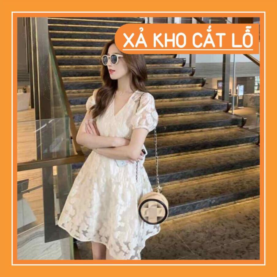 [Quần Áo Hot] Đầm dạo phố, đầm maxi trắng ren hoa hở lưng cột nơ sau dịu dàng Gil Dress | BigBuy360 - bigbuy360.vn