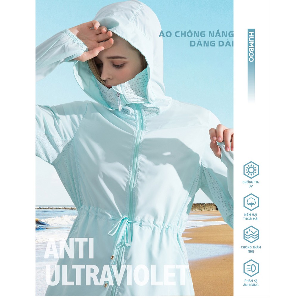 Áo Khoác Chống Nắng Dáng Dài Sun Protection Humbgo 2580007