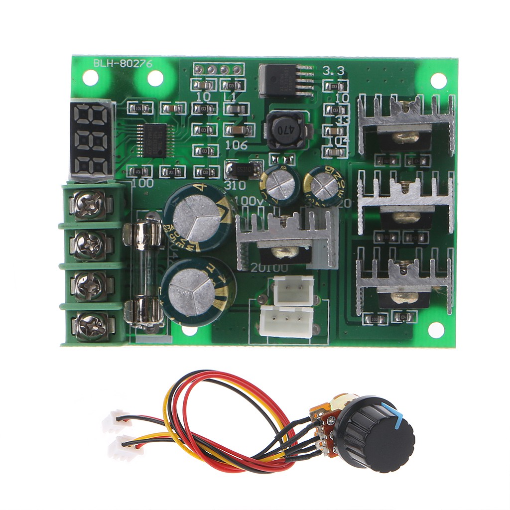 Mạch Điều Khiển Tốc Độ Động Cơ Pwm Dc 30A Màn Hình Hiển Thị 0 ~ 100 %