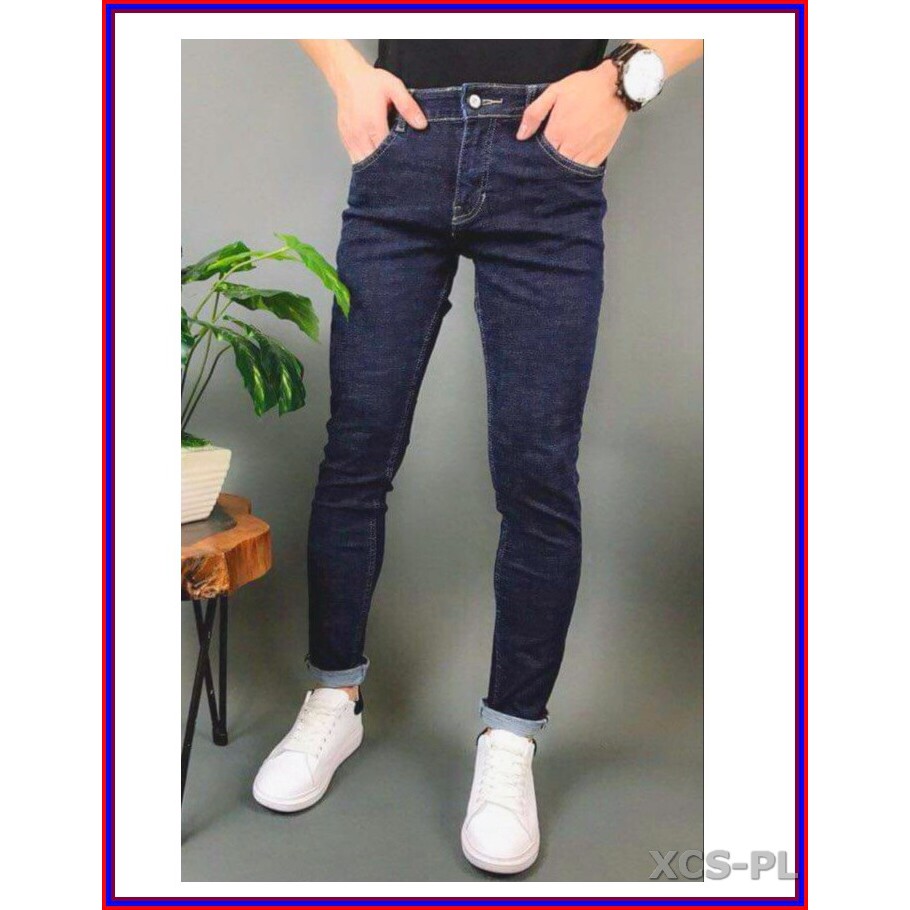 Quần jean nam cao cấp XANH ĐẬM TRƠN 05 chất giãn cực đẹp không xù lông, không ra màu 05txanh73