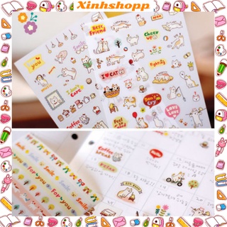 Set 6 Miếng Sticker Mèo Ngộ Nghĩnh