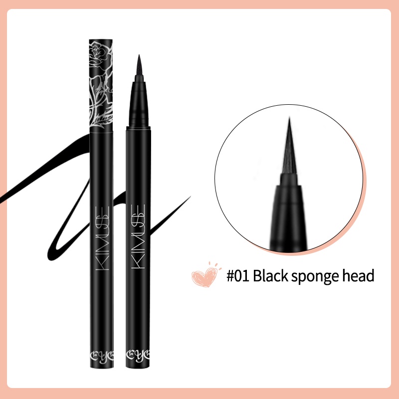 Bộ 3 món mỹ phẩm trang điểm KIMUSE gồm mascara/ bút kẻ mắt và dụng cụ bấm uốn mi | BigBuy360 - bigbuy360.vn