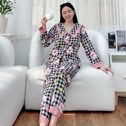 Đồ Bộ PIJAMA-Bộ Lụa Tay Dài Mềm Mát Hàng Có Size