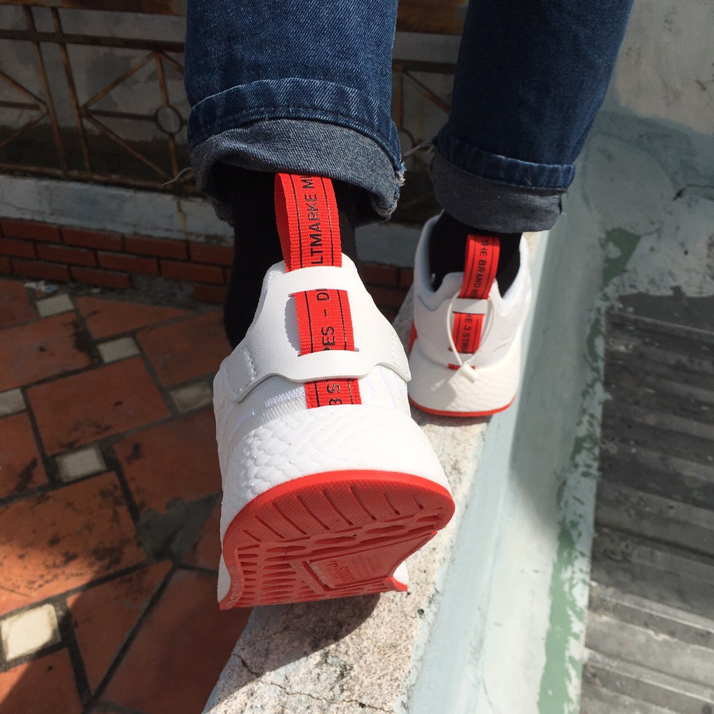 Giày NMD R2 trắng đỏ