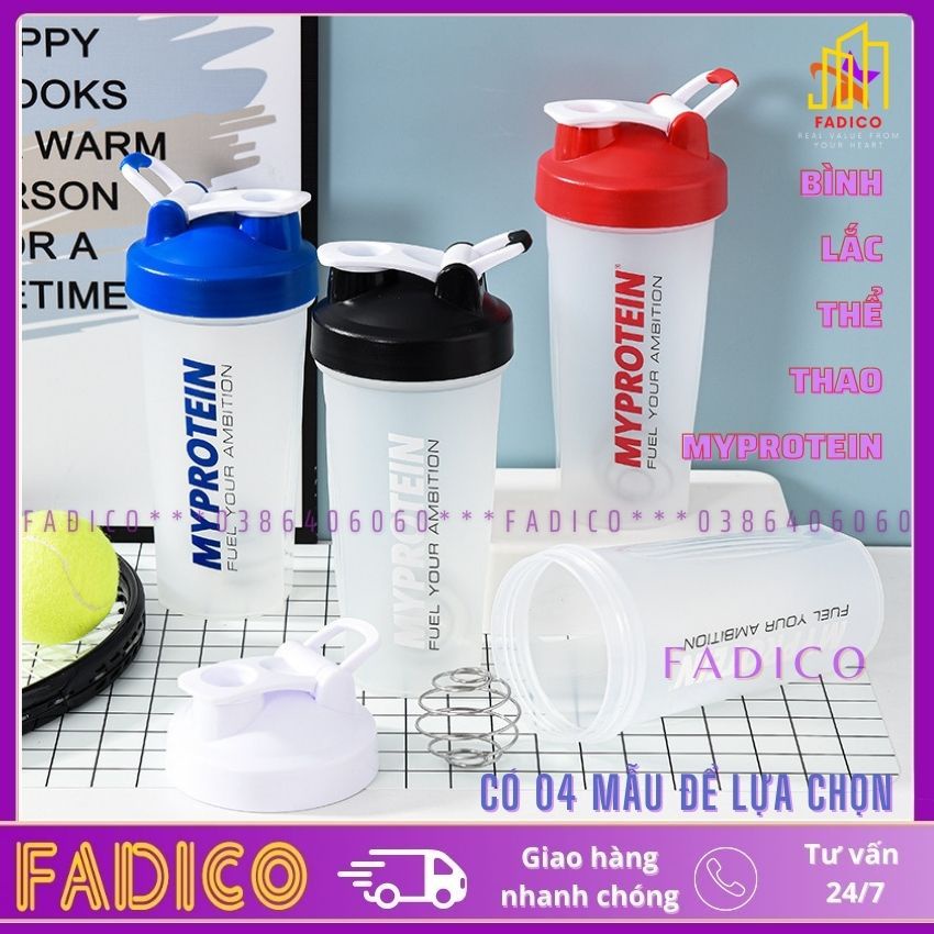 [HCM]Bình đựng nước My Protein 700ml,Bình Nước Thể Thao Tập Gym-FADICO