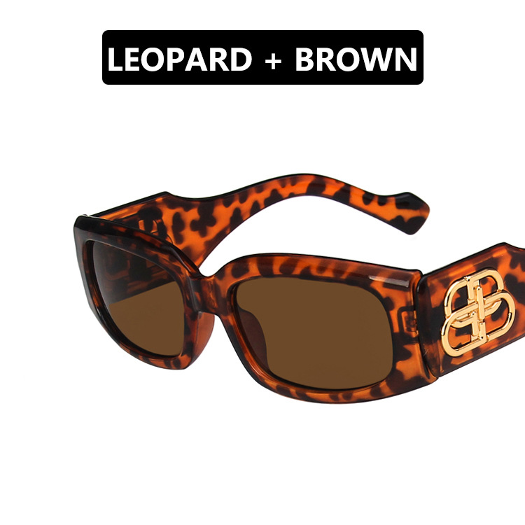 Kính Mát Gọng Nhựa Hình Chữ Nhật Phong Cách Hàn Quốc