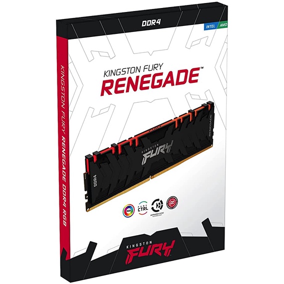 Ram PC Kingston 8GB DDR4 3200 Fury Renegade RGB UDIM  - Hàng Chính Hãng - Bảo hành 36 tháng