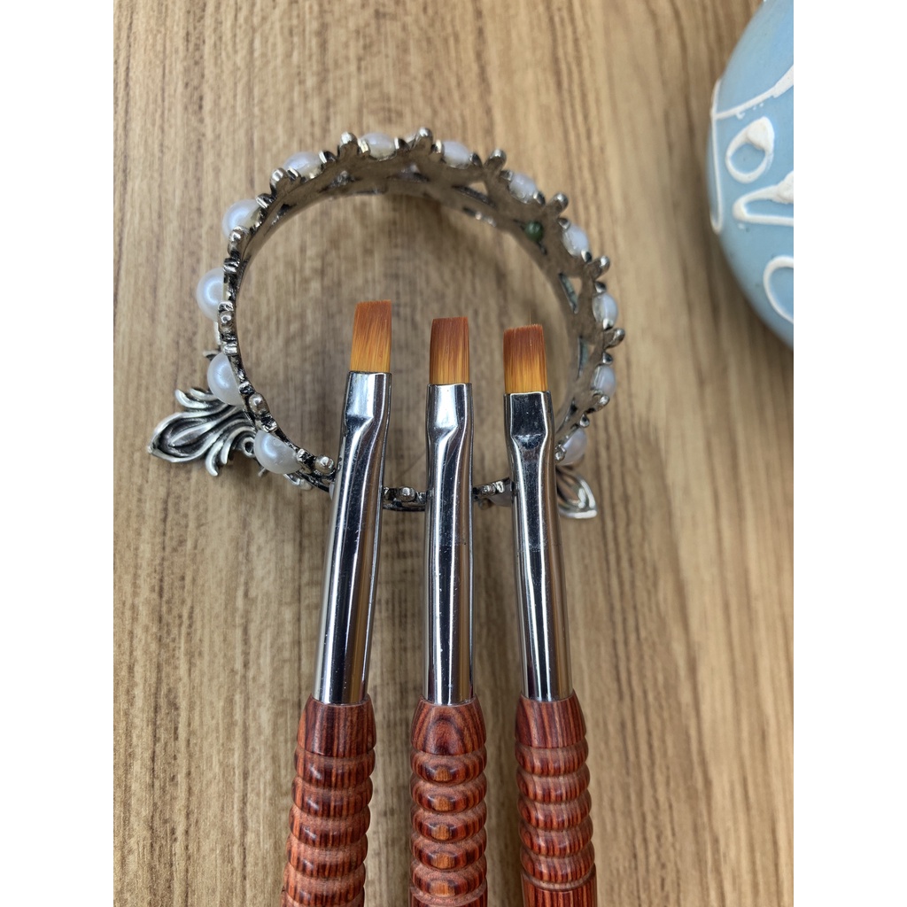 Cọ Đắp Gel Cán Gỗ Cao Cấp Lông Tự Nhiên Sang Trọng Và Siêu Mượt