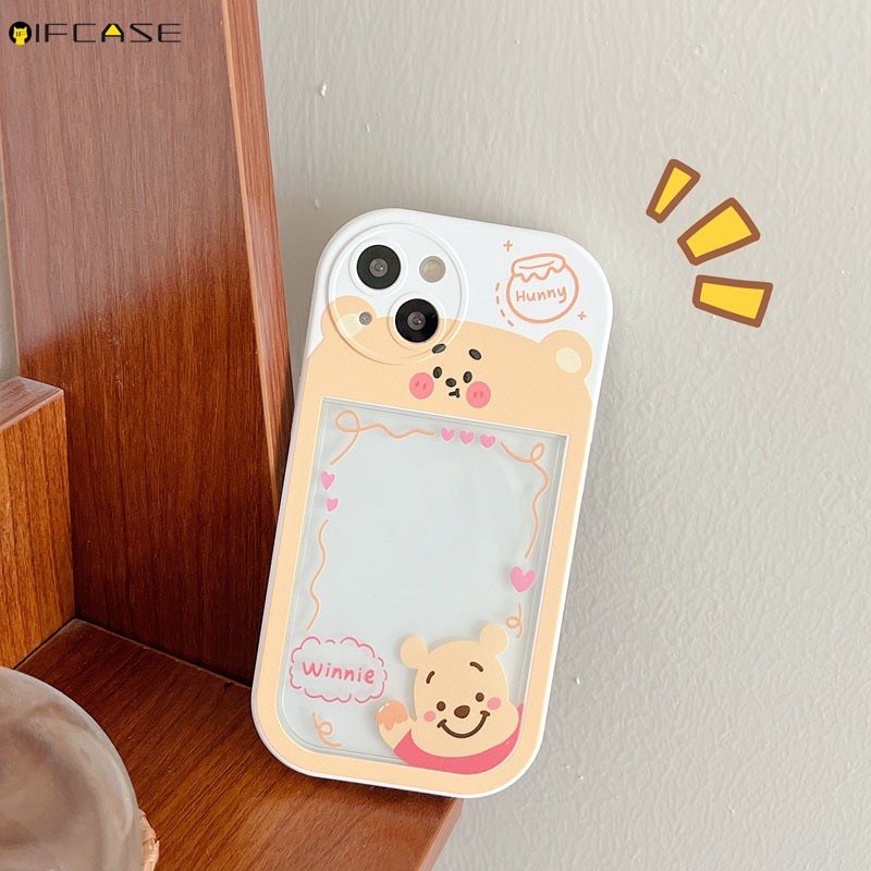 Ốp Điện Thoại Mềm Trong Suốt In Hình Gấu Pooh / Quái Vật Cho iPhone 13 12 11 Pro Max XS Max XR X