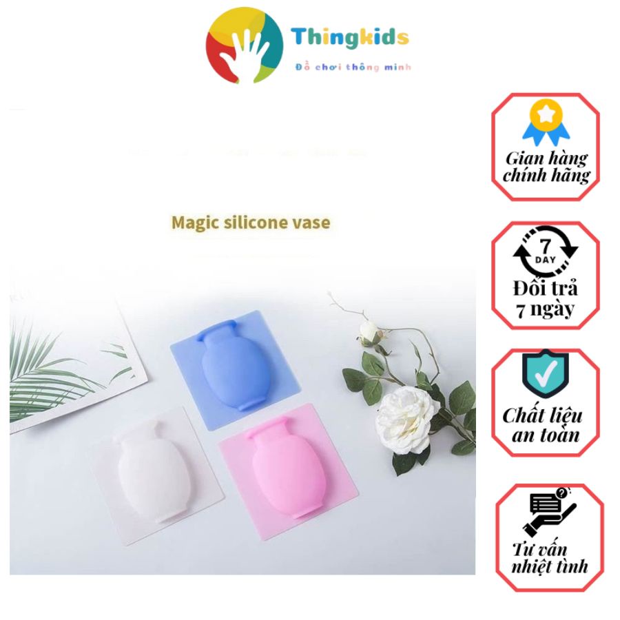 Lọ hoa dán tường trang trí phòng - Thingkids