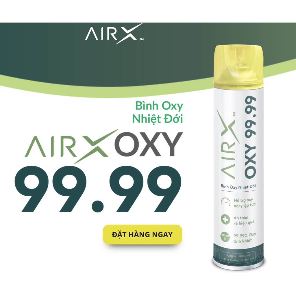 BÌNH OXY MINI CẦM TAY AIRX CẤP THIẾT CHO GIA ĐÌNH - CUNG CẤP TỨC THỜI OXY TINH KHIẾT