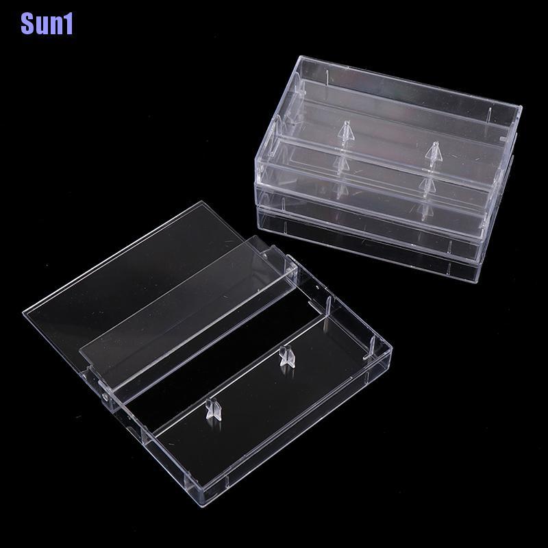 Sun1 &gt; 10 Hộp Băng cassette Trong Suốt