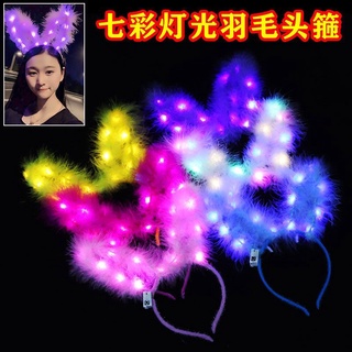 Cài, bờm tai thỏ có đèn phát sáng